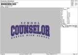 Cunselortext Embroidery File 6 sizes