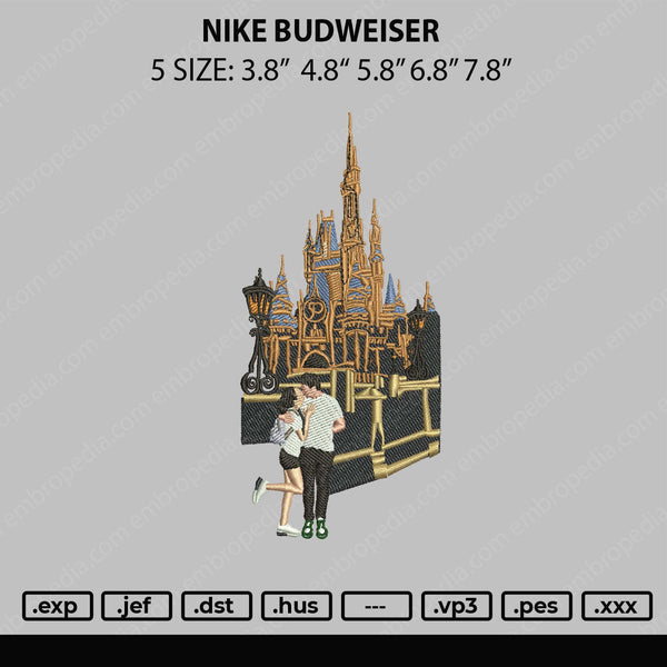 Couple In Castle Embroidery File 5 sizes