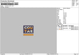 Coutaetext 01 02 Embroidery 2 Files