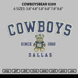 Cowboystext 0209 Embroidery File 6 sizes