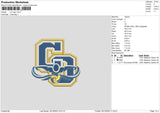 CO Logo Embroidery File 6 sizes
