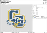 CO Logo Embroidery File 6 sizes
