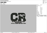 CR Embroidery File 6 sizes