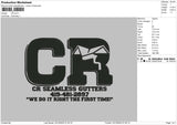 CR Embroidery File 6 sizes