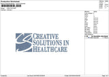 Creativetext 2407 Embroidery File 6 sizes