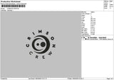 Crimsontext Embroidery File 6 sizes