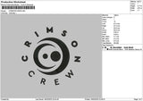 Crimsontext Embroidery File 6 sizes
