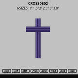Cross 0802 Embroidery File 6 sizes