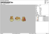 Capybaras0709 Embroidery File 6 sizes