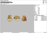 Capybaras0709 Embroidery File 6 sizes