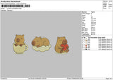 Capybaras0709 Embroidery File 6 sizes