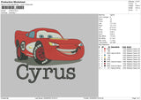 Cyrus Embroidery File 6 sizes
