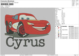 Cyrus Embroidery File 6 sizes