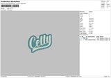 Celly Embroidery File 5 sizes