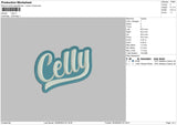 Celly Embroidery File 5 sizes