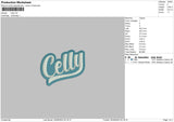 Celly Embroidery File 5 sizes