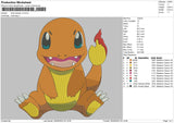 Charmander V3 Embroidery File 5 sizes