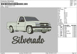 Car Truck 1812 Embroidery File 6 sizes