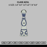 Clase Azul Embroidery File 6 sizes