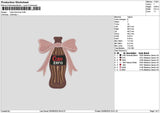 Coke Bow 0508 Embroidery File 6 sizes
