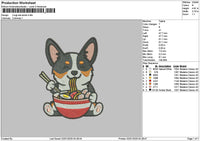 Dognoodle 01 Embroidery File 6 sizes