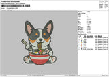 Dognoodle 01 Embroidery File 6 sizes