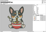 Dognoodle 01 Embroidery File 6 sizes