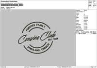 Cousinstext Embroidery File 6 sizes