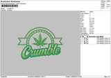 Crumbletext Embroidery File 6 sizes