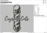Crystal Cuts Embroiery File 5 sizes