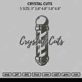 Crystal Cuts Embroiery File 5 sizes