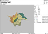 Cyndaquil Embroidery File 5 sizes
