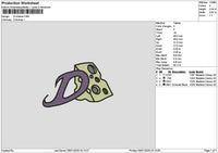 D Cheese Embroidery File 6 sizes