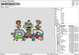 Dad Tstory Embroidery File 6 sizes