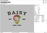 Daisy Embroidery File 6 sizes