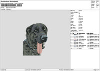 Dog 1012a Emboidery File 6 sizes
