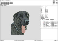 Dog 1012a Emboidery File 6 sizes