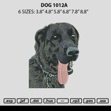 Dog 1012a Emboidery File 6 sizes