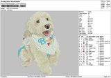 Dog 1812b Embroidery File 6 sizes