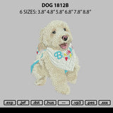 Dog 1812b Embroidery File 6 sizes