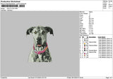 Dog 2712 Embroidery File 6 sizes