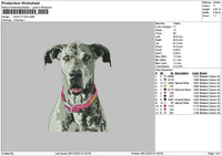 Dog 2712 Embroidery File 6 sizes