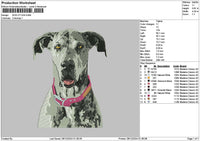 Dog 2712 Embroidery File 6 sizes