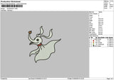 Ghost0103 Embroidery File 6 sizes