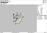 Ghost0103 Embroidery File 6 sizes