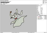 Ghost0103 Embroidery File 6 sizes