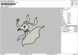 Ghost0103 Embroidery File 6 sizes