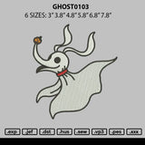 Ghost0103 Embroidery File 6 sizes