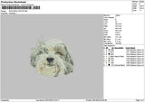 Dog Head 2201 Embroidery File 6 sizes