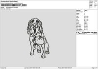 Dogline 2911 Embroidery File 6 sizes